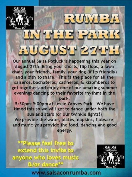 rumba in the park poster